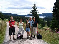 Wandergruppe oberhalb Schluchsee